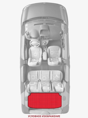 ЭВА коврики «Queen Lux» багажник для Chevrolet Aveo Sedan (2G)